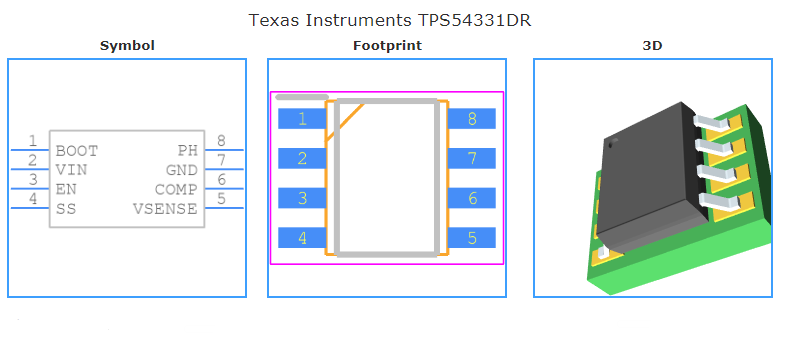 TPS54331DR引脚图