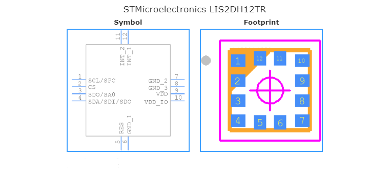 LIS2DH12TR引脚图