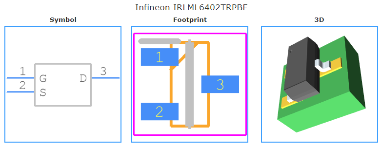 IRLML6402TRPBF引脚图