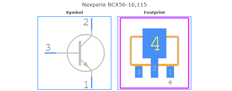 BCX56-16,115引脚图