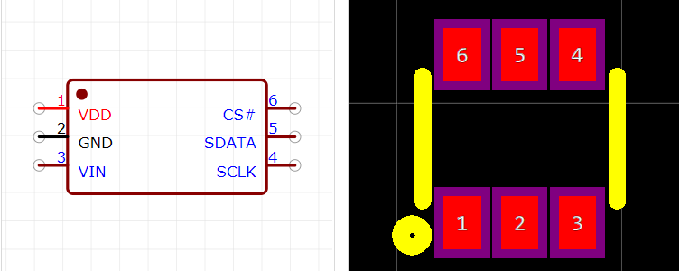 AD7476AAKSZ-REEL7引脚图和PCB焊盘图