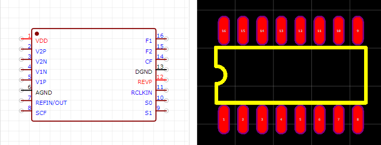 AD71056ARZ-RL引脚图和PCB焊盘图