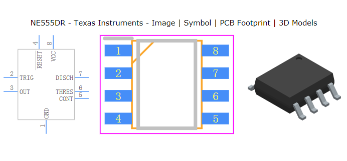 NE555DR引脚图