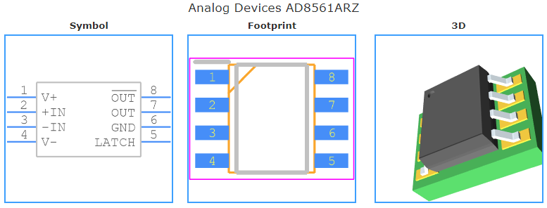 AD8561ARZ引脚图