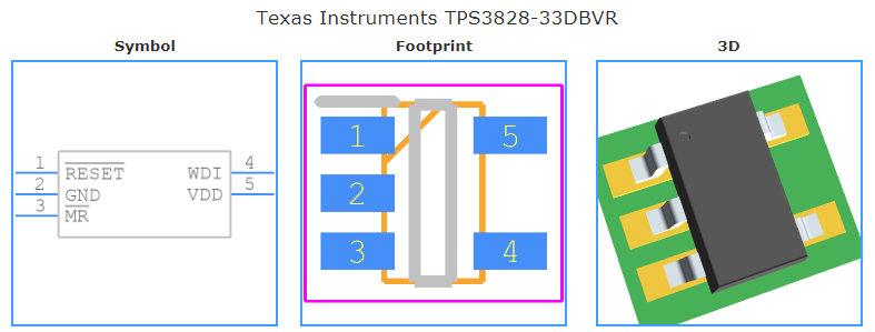 TPS3828-33DBVR引脚图