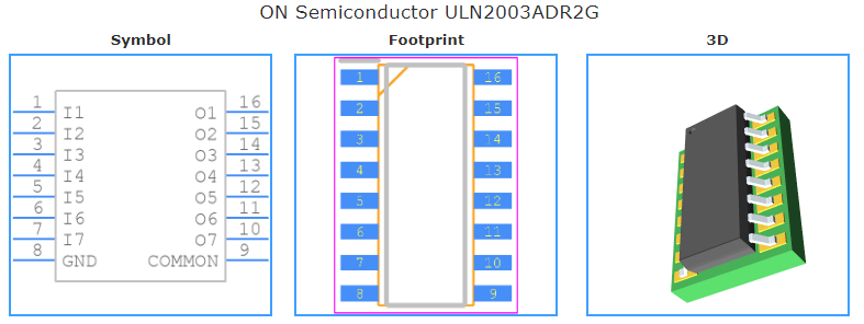 ULN2003ADR2G引脚图