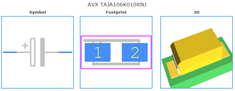 TAJA106K010RNJ引脚图