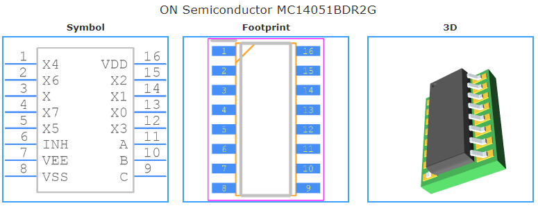 MC14051BDR2G引脚图