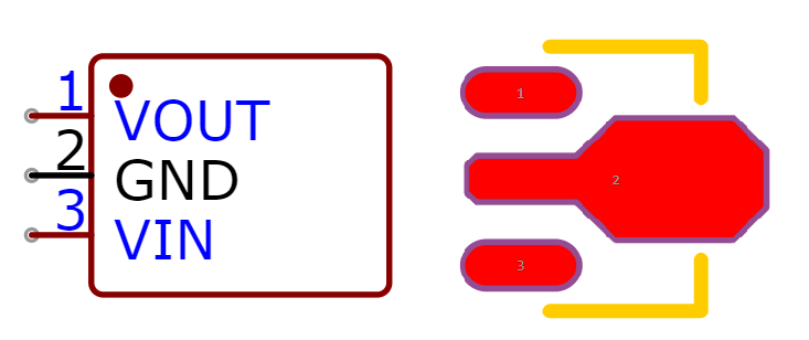 L78L12ACUTR引脚图和PCB焊盘图