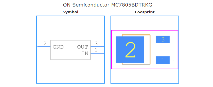 MC7805BDTRKG引脚图