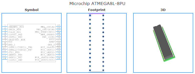 ATMEGA8L-8PU引脚图