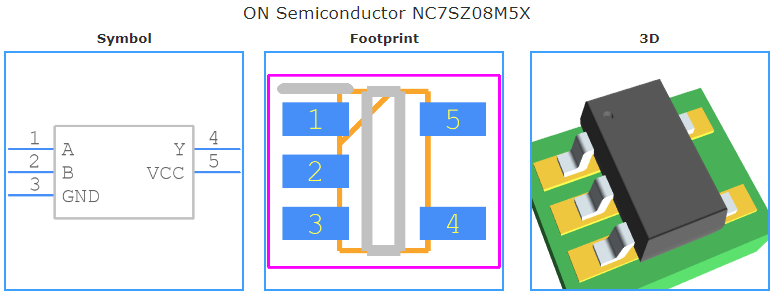 NC7SZ08M5X引脚图