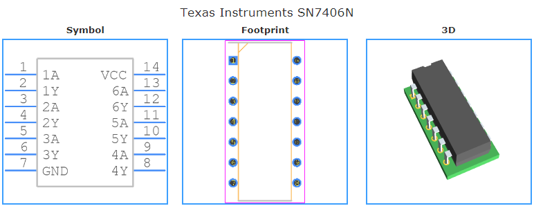 SN7406N引脚图