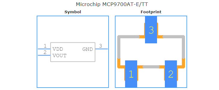 MCP9700AT-E/TT引脚图