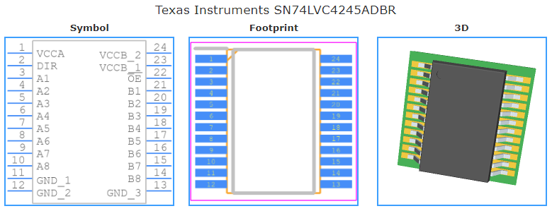 SN74LVC4245ADBR引脚图