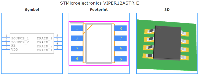 VIPER12ASTR-E引脚图