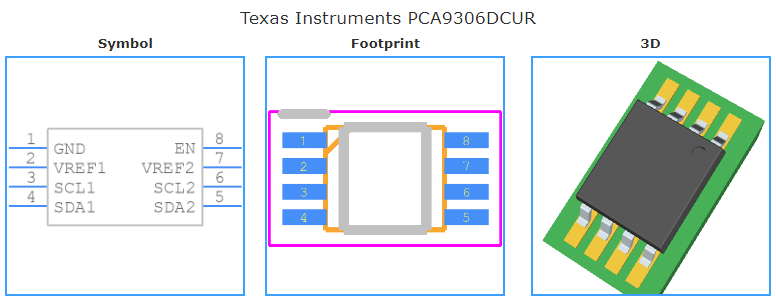 PCA9306DCUR引脚图