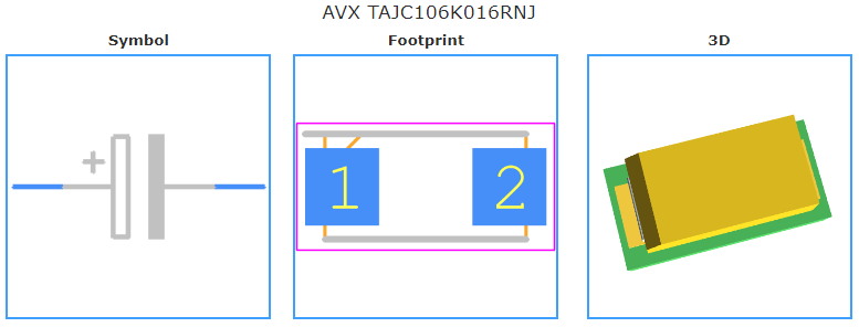 TAJC106K016RNJ引脚图