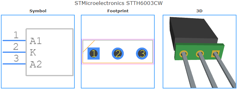 STTH6003CW引脚图