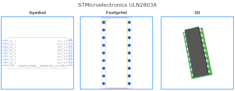 ULN2803A引脚图