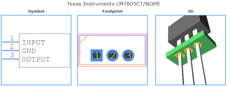 LM7805CT/NOPB引脚图