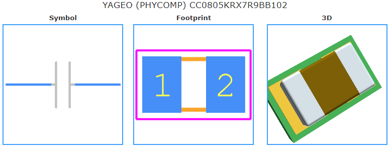 CC0805KRX7R9BB102引脚图