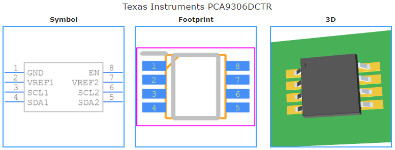 PCA9306DCTR引脚图