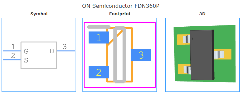 FDN360P引脚图