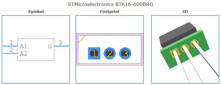 BTA16-600BRG引脚图