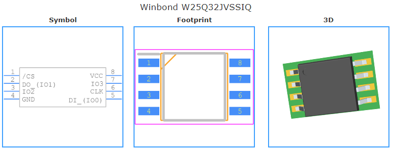 W25Q32JVSSIQ引脚图