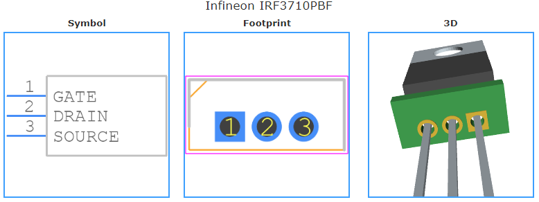 IRF3710PBF引脚图