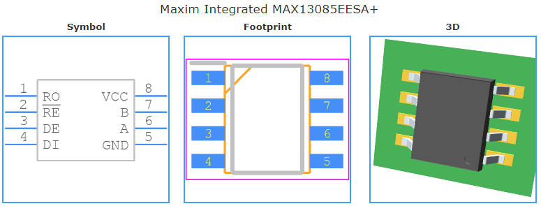 MAX13085EESA+T引脚图