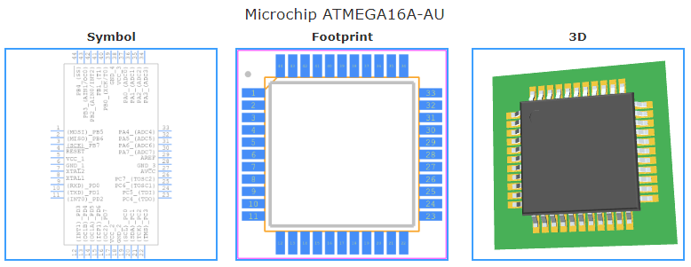 ATMEGA16A-AU引脚图