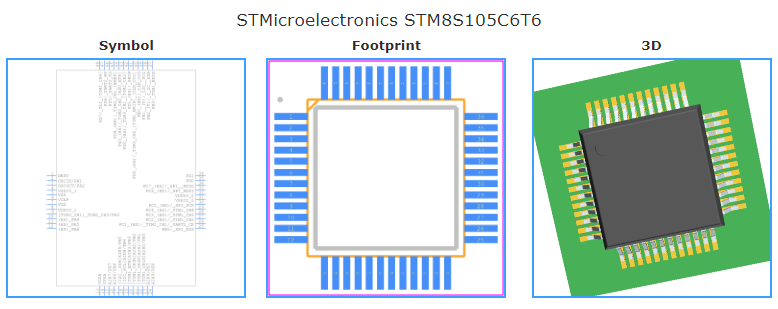 STM8S105C6T6TR引脚图