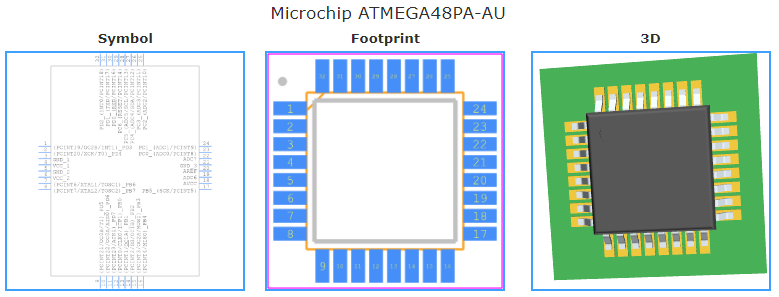 ATMEGA48PA-AU引脚图