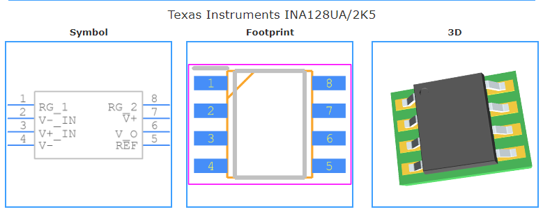 INA128UA/2K5引脚图