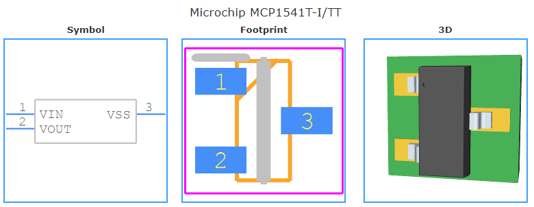 MCP1541T-I/TT引脚图