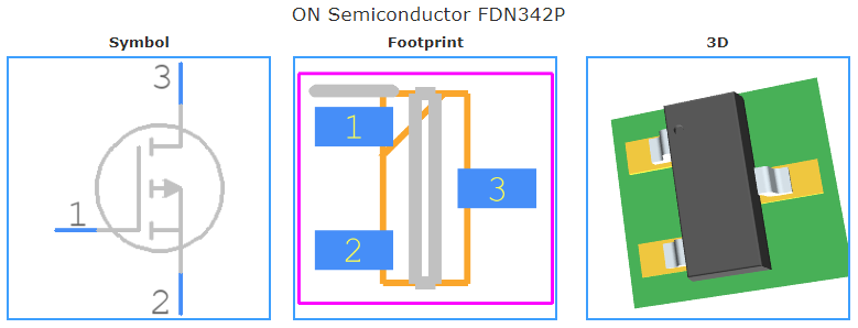 FDN342P引脚图