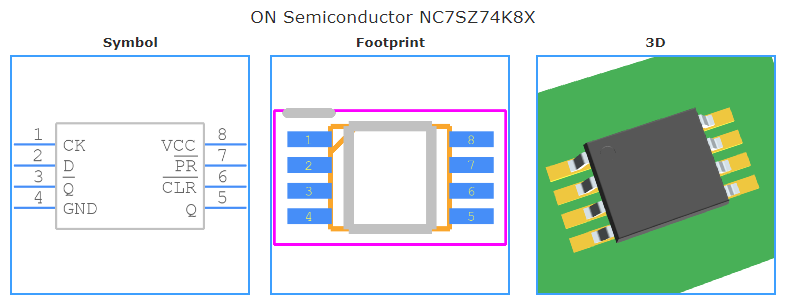 NC7SZ74K8X引脚图