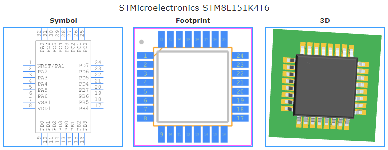 STM8L151K4T6引脚图