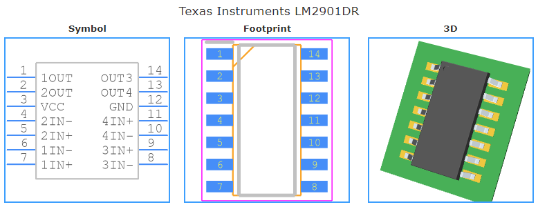 LM2901DR引脚图