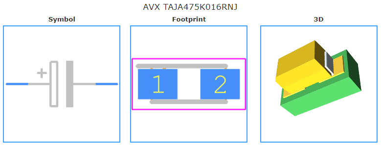 TAJA475K016RNJ引脚图