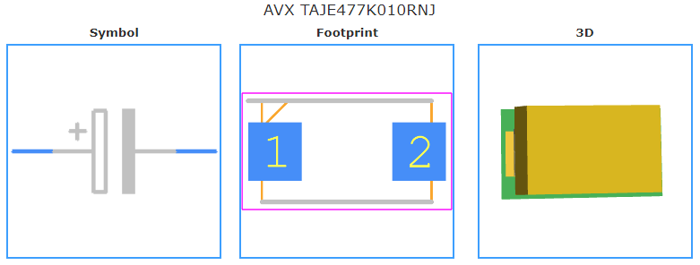 TAJE477K010RNJ引脚图