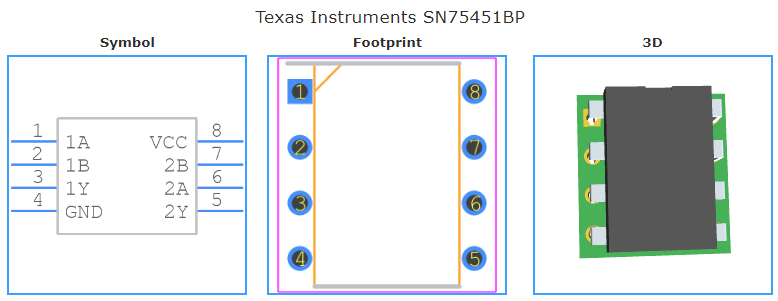 SN75451BP引脚图