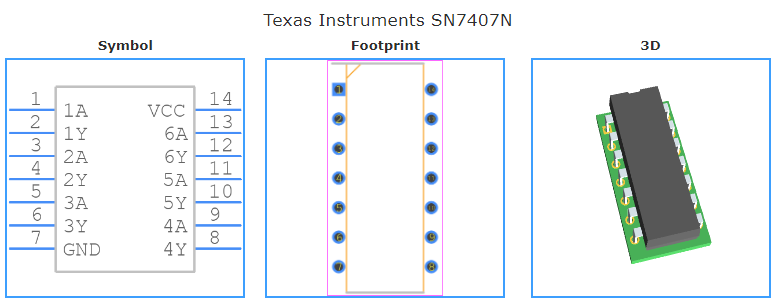 SN7407N引脚图