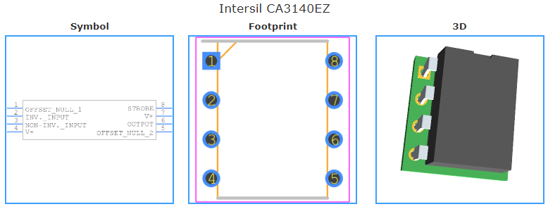 CA3140EZ引脚图