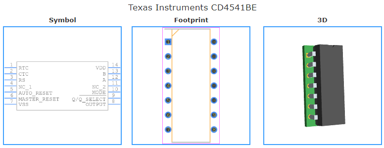 CD4541BE引脚图