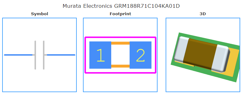 GRM188R71C104KA01D引脚图