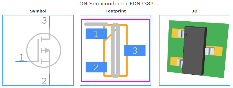 FDN338P引脚图