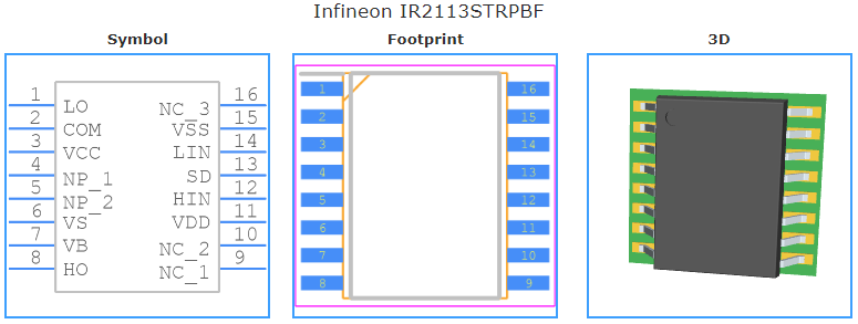 IR2113STRPBF引脚图